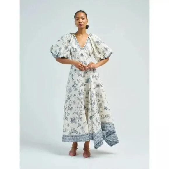 Alemais Casa Midi Dress in Cream 4 / Cream